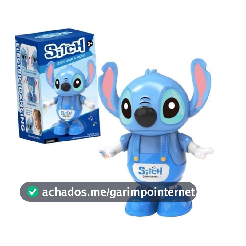 Brinquedo Robô Stitch Dançarino Com LED e Música – Diversão Garantida Para Crianças