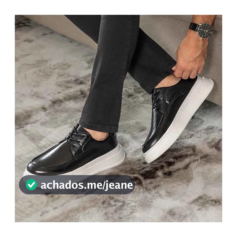 Sapatênis Casual Masculino Laroche Toquio Em Couro Premium