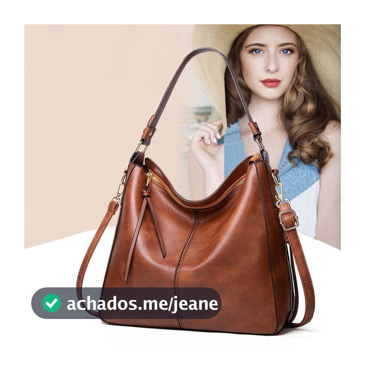 Bolsa Feminina de Ombro e Transversal em Couro PU Estilo Fashion e Moderno