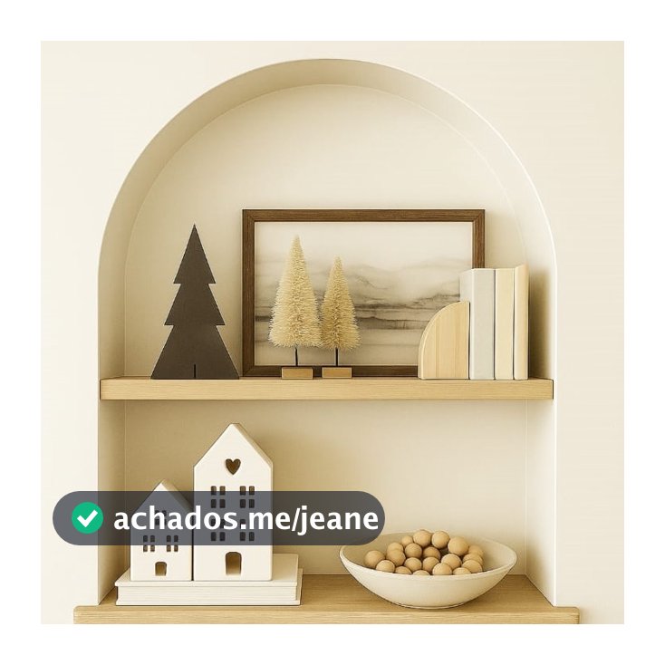 Kit 2 Casas Tam M+P em Gesso Decoração Minimalistas Artesanal para Sala,Quarto, Escritório e Estante
