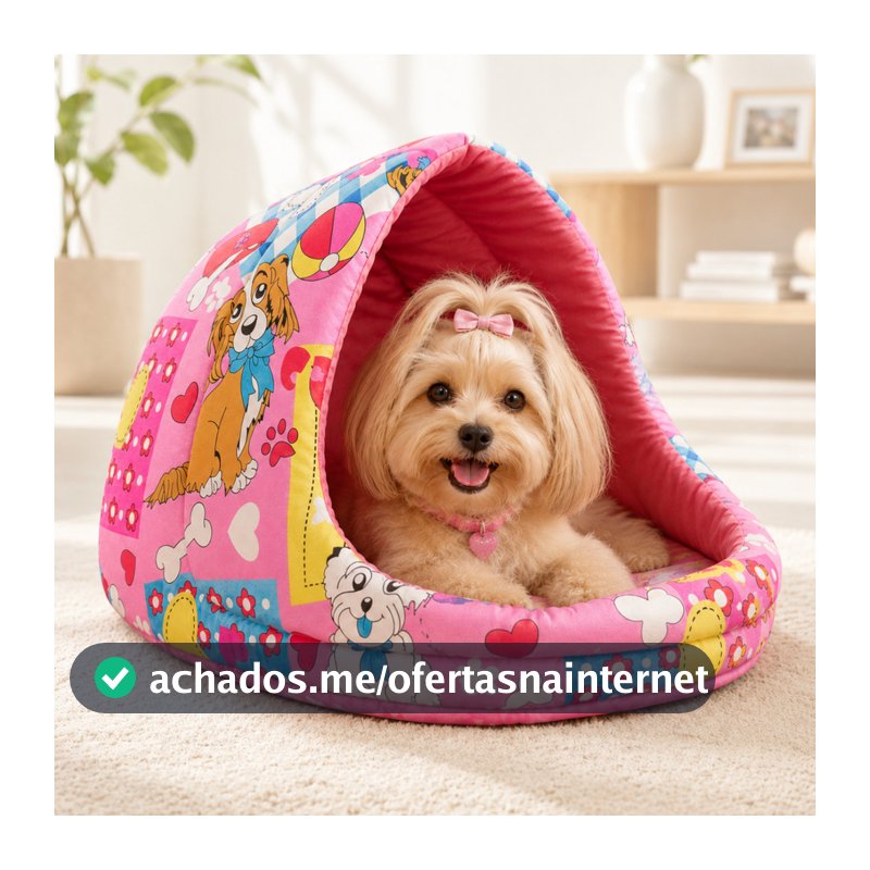 Cama Iglu Pet Cachorro Gato Toca Caminha Casinha Macia Quentinha Pequeno Médio Grande