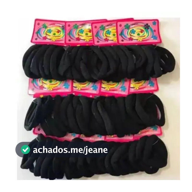 kit Elástico Xuxinha de Cabelo rabico Cores Mescladas