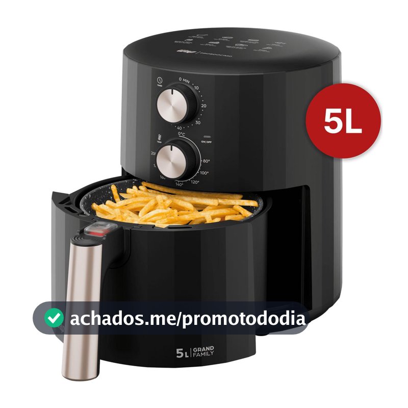 Fritadeira Elétrica WAP Air Fryer Grand Family 5L