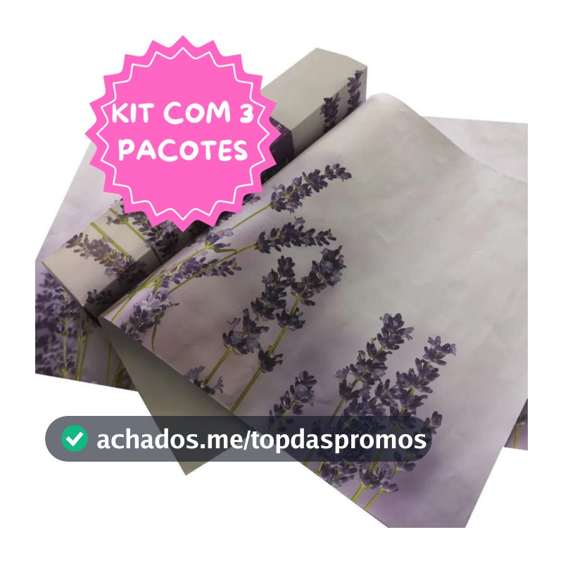 KIT PAPEL DE GAVETA PERFUMADO - 3 ROLOS POR KIT