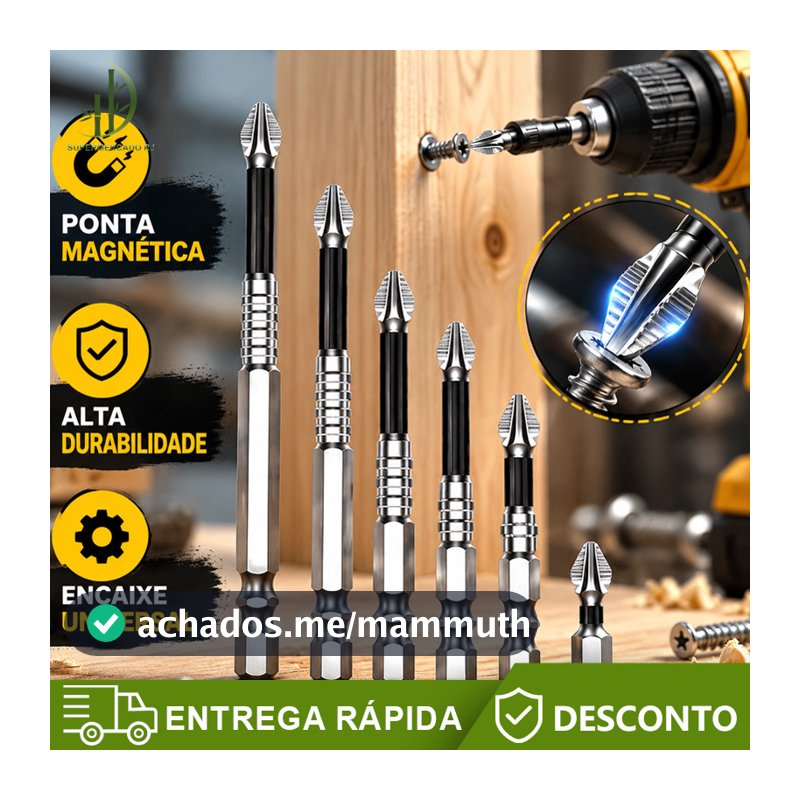 6 Pcs K5  De Bits De Chave De Fenda Magnética -Antiderrapantes Resistentes A Impactos Para Chaves Elétricas