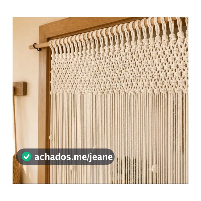 cortina boho macramé decor gaia