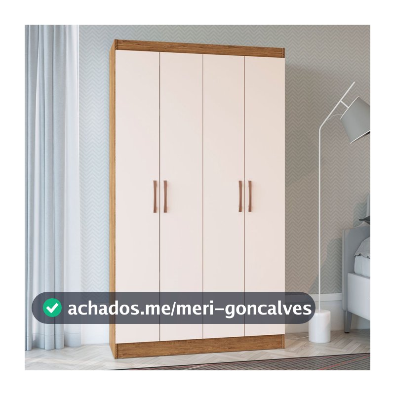 Armário Multiuso Dueto 4 Portas 8 Prateleiras 5000