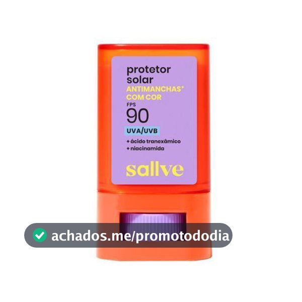 Protetor Solar Bastão Sallve Antimanchas com Cor Fps 90