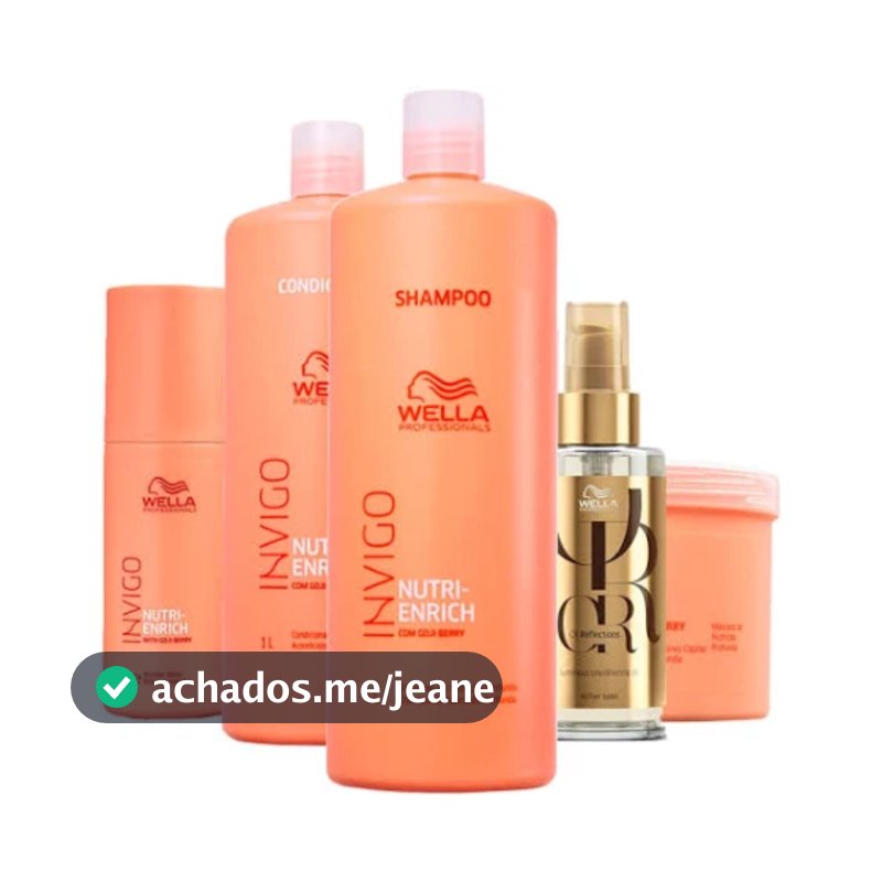 Kit Wella Professionals Invigo Nutri-Enrich Salon Care (5 Produtos)