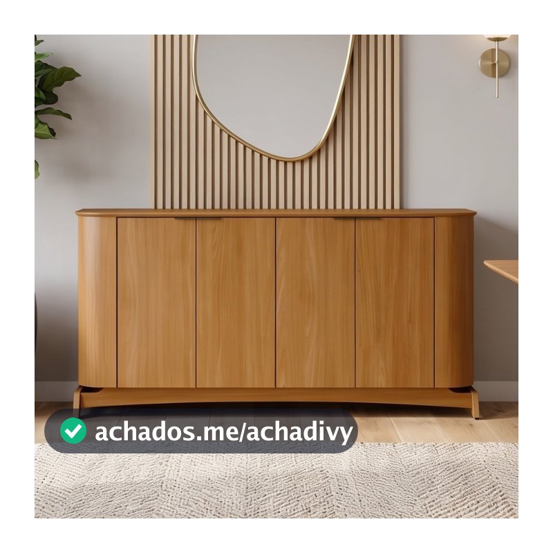 Aparador Buffet Para Sala de Jantar 160cm Verbena N01 Ypê - Lyam Decor