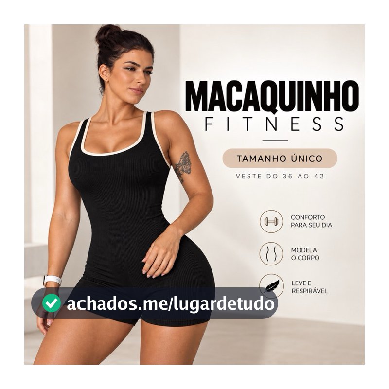 Macaquinho Feminino Fitness Academia Anarruga Canelado Curto Justo Alcinha Macacão Esportivo Feminino Confortável