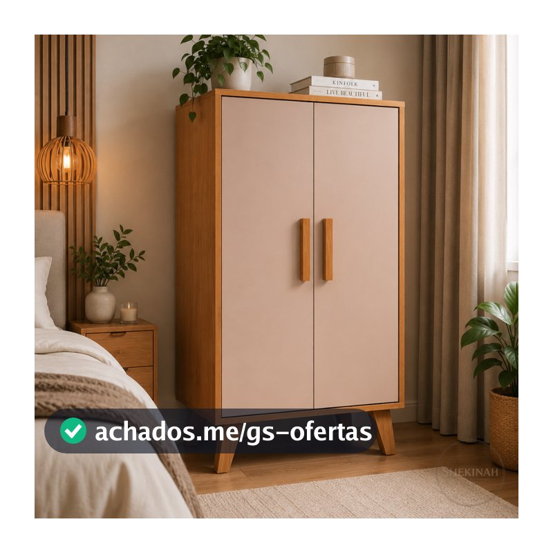 Armario Organizador Multiuso 2 Portas 3 Prateleiras - Sapateira Para Tenis/Sapatos - Cores Diversas MDP/MDP
