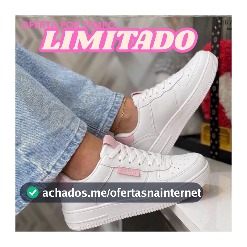 Tênis Feminino Casual Moderno Confortável Macio e Leve Ideal Para Passeio e Trabalho