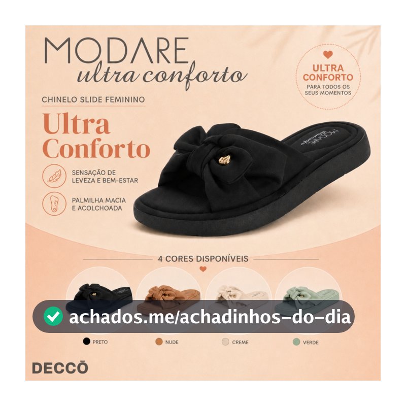 Sandalia Slide Feminina Ortopedica Palmilha Anatômica e Estilo Casual
