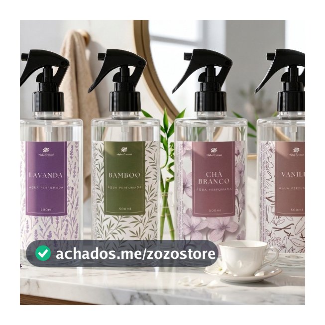 Água Perfumada 500ml Para Lençóis, Roupas e Tecidos + Borrifador Alpha Oriental