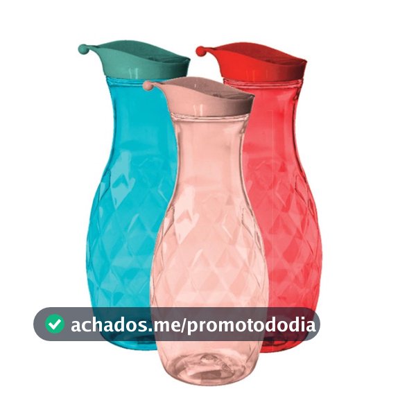 Garrafa Cristal 1200ml Color Sortida Ideal para Armazenamento de Bebidas e Uso Diário em Casa