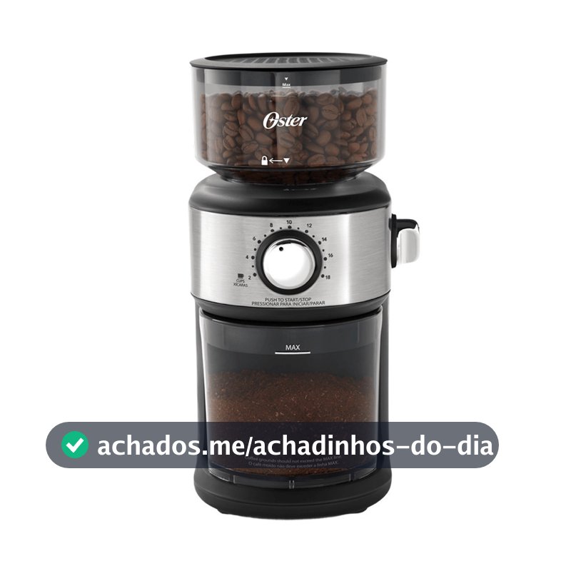 Moedor de Café Automático Oster Precision com 18 níveis