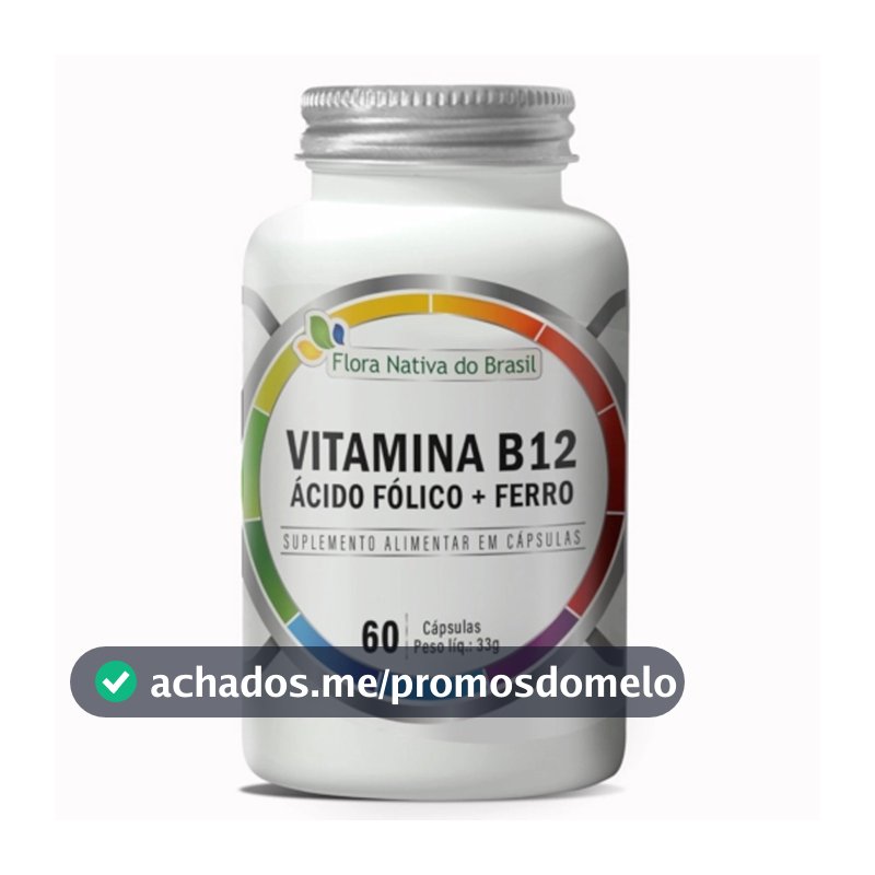 Ferro + Ácido Fólico + Vitamina B12 (metilcobalamina 60caps