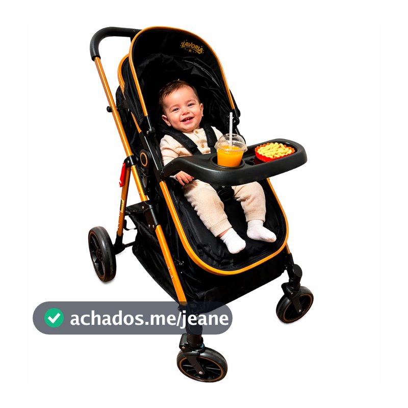 Carrinho De Bebê Completo 3 EM 1 Com Moisés e Bebe Conforto - Modelo Europeu Luxo