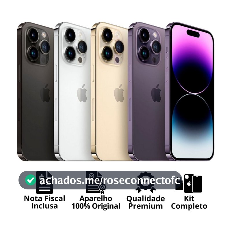 Celular iPhone 14 Pro Max (128GB) (256GB) 100% Original Apple Seminovo Vitrine Bateria 85% a 100% NF