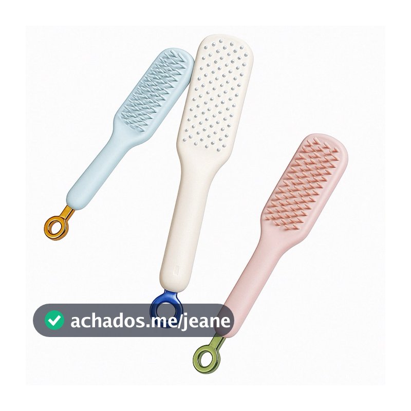 escova Pente Mágico Retráctil De Limpeza Do Cabelo Sem Danos TB-1052