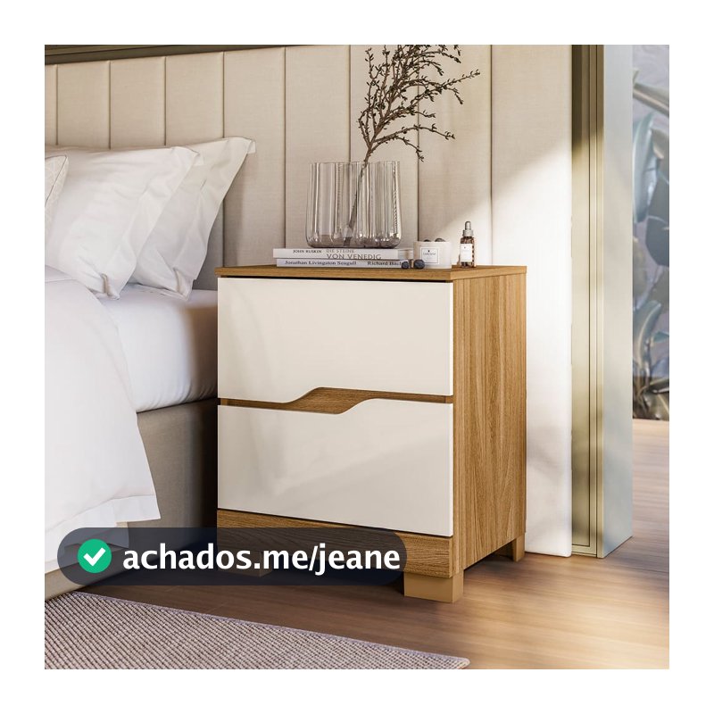 Mesa Cabeceira Quarto Com 2 Gavetas Decoração Resistente Multiuso Organizador Nicho Retro Cores