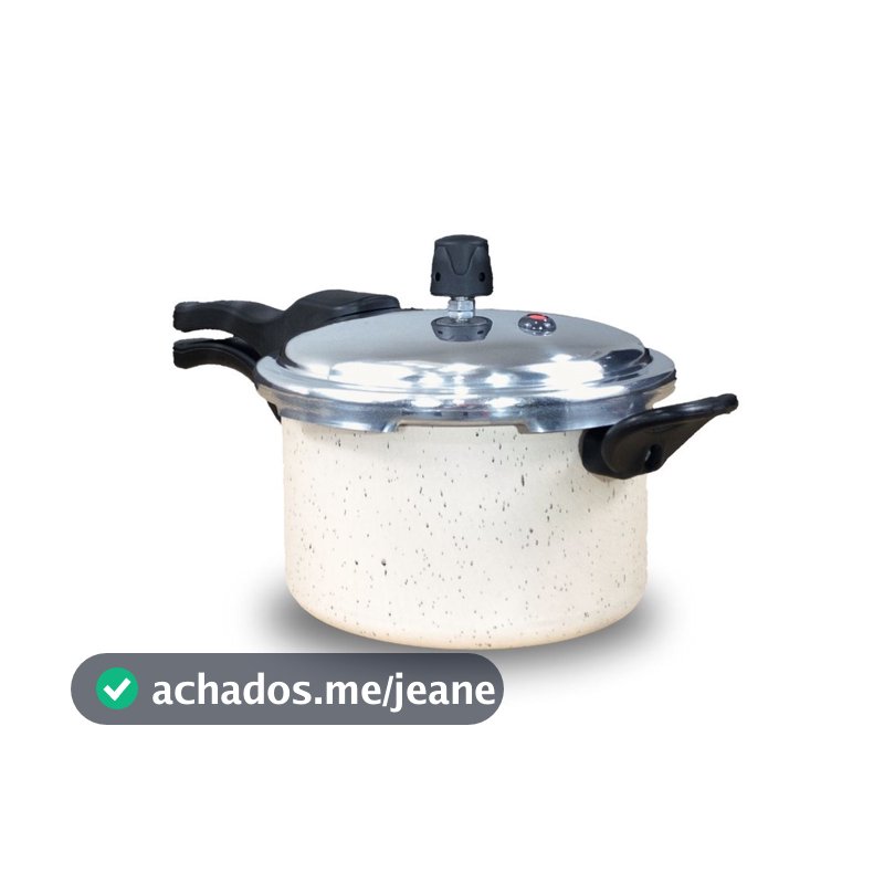 Panela De Pressão Fechamento Externo Teflon 2,5L Antiaderente Granito