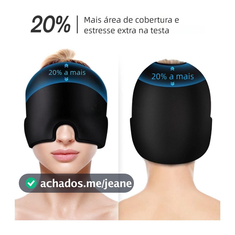 Touca Terapia Fria Quente – Alívio Dor de Cabeça, Máscara Confortável