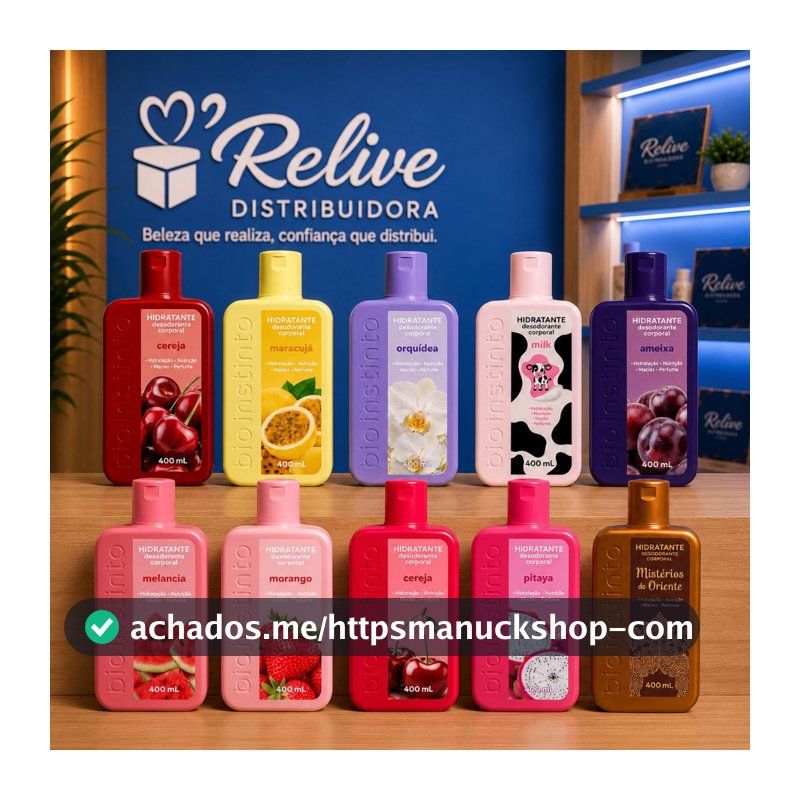 Hidratante Desodorante Corporal BIO INSTINTO 400ML Creme Loção Perfume Banho Cuidados com o Corpo