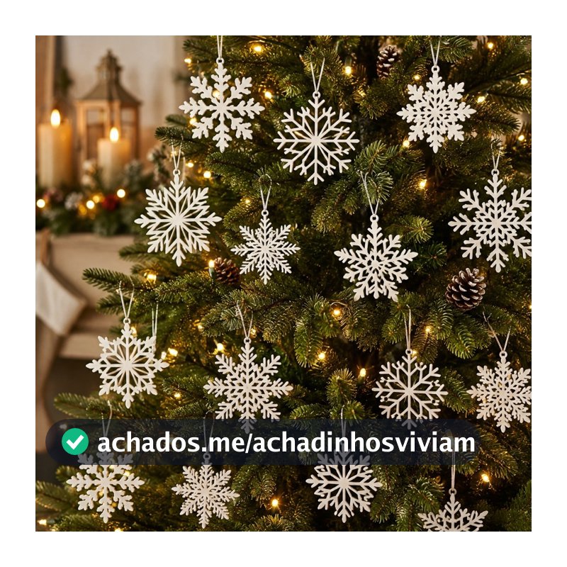 Flocos de Neve Enfeite Para Arvore de Natal
