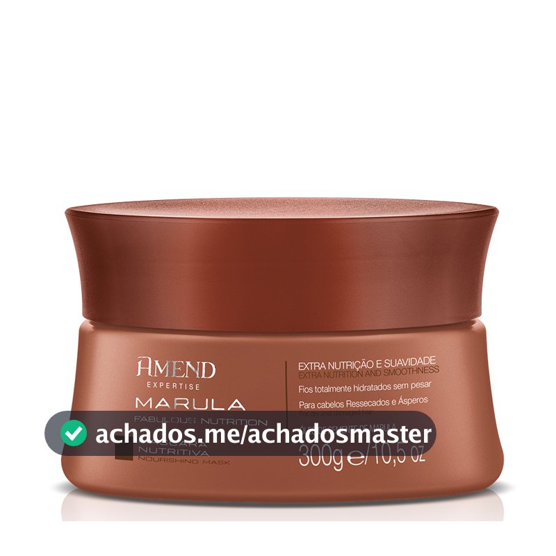 AMEND MÁSCARA NUTRITIVA EXPERTISE MARULA FABULOUS NUTRITION 300G