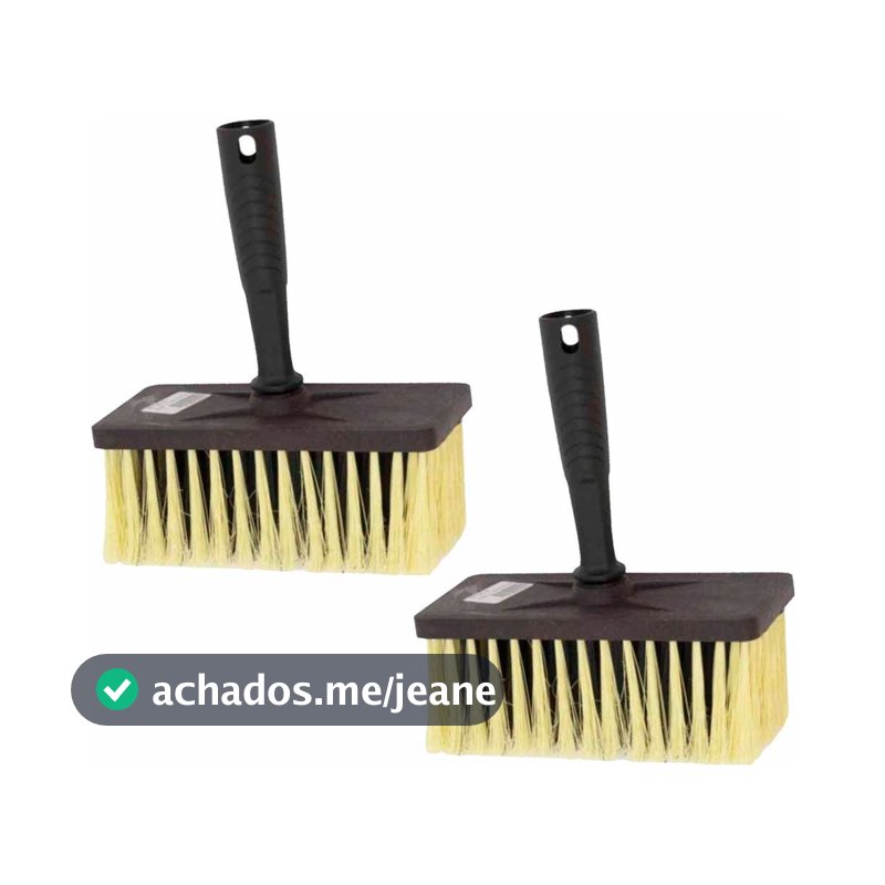 Kit 2 Broxa Para Pintura Pedreiro Retangular Roma 15x5,5 Cm