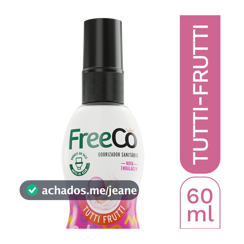 Bloqueador de Odores Sanitários FreeCô Tutti Frutti – 60ml