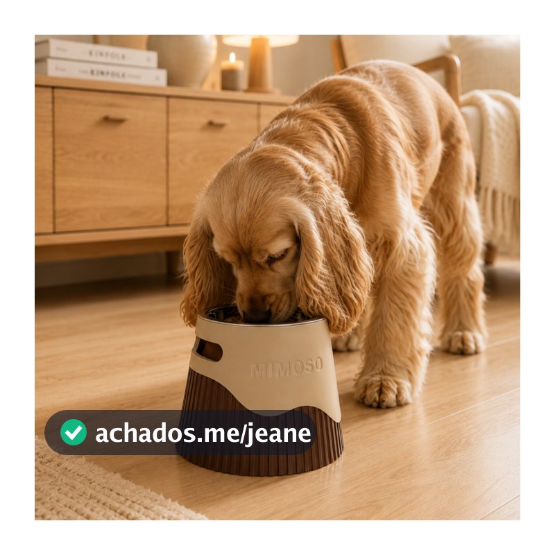 Comedouro Elevado Pet com Nome Personalizado Tigela Inox 360ml 750ml