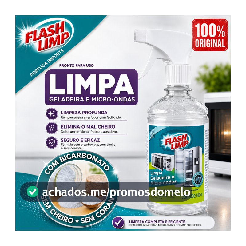 Limpa Geladeira e Microondas Flash Limp