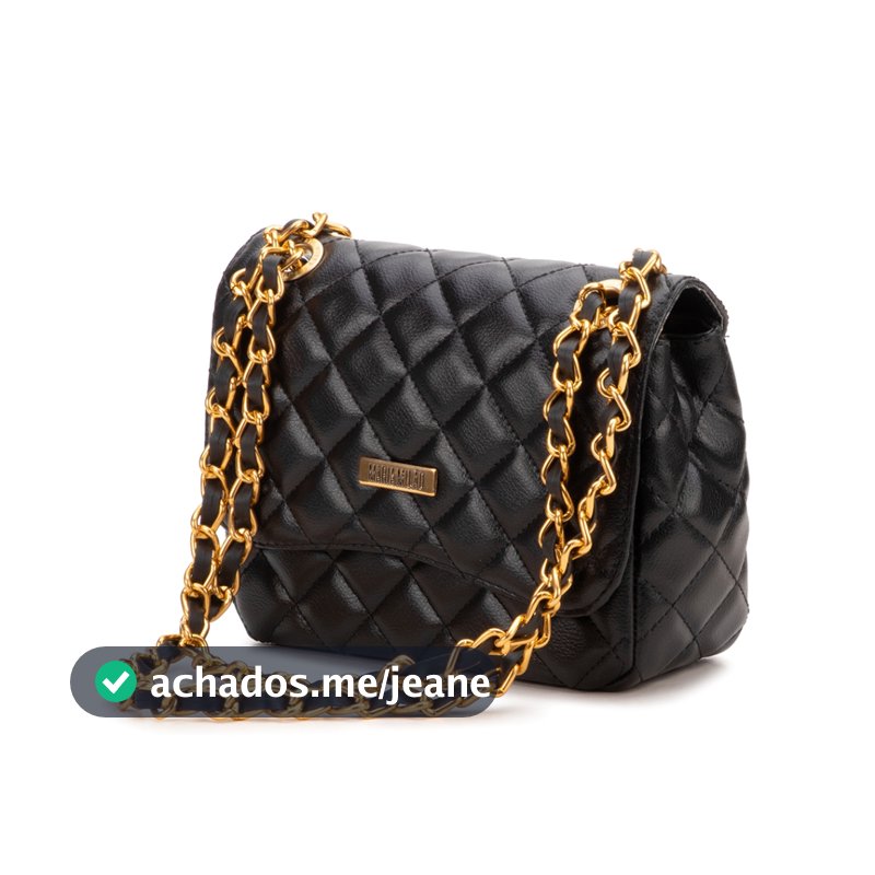 Bolsa Feminina Pequena Ombro Corrente Transversal Matelassê Elegante Casual Fashion Luxo Mini