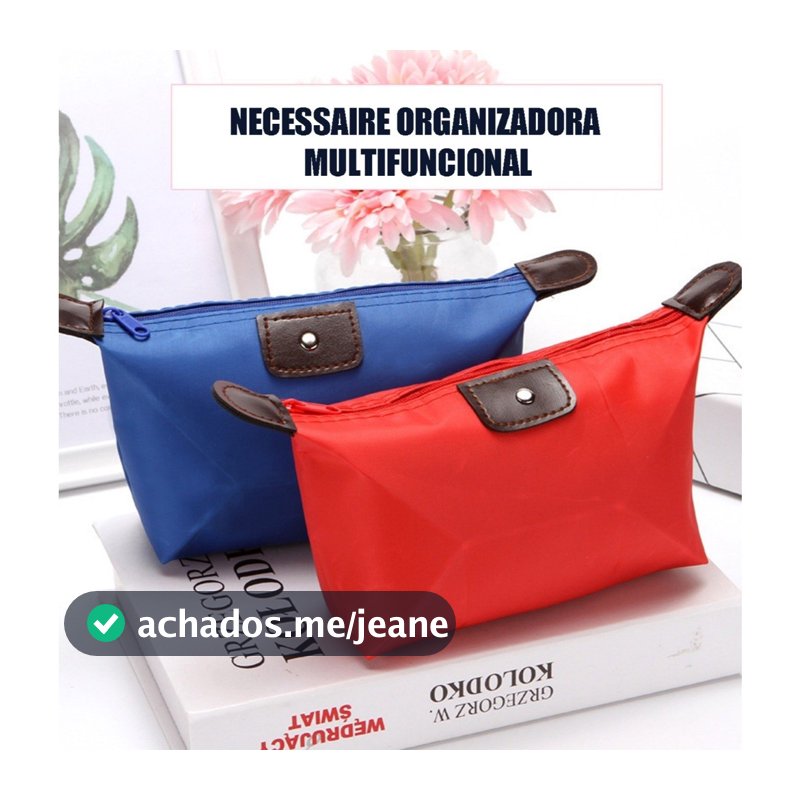 Necessaire Feminina Organizadora Maquiagem Bolsa Porta Objetos Impermeável Viagem Multicor