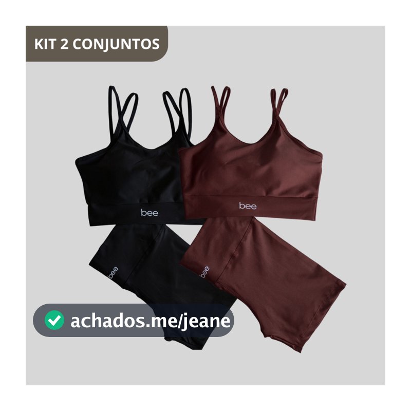 KIT 2 Roupa Fitness Feminina Academia 2 Peças Cós Alto Zero Transparencia Treino Modelador