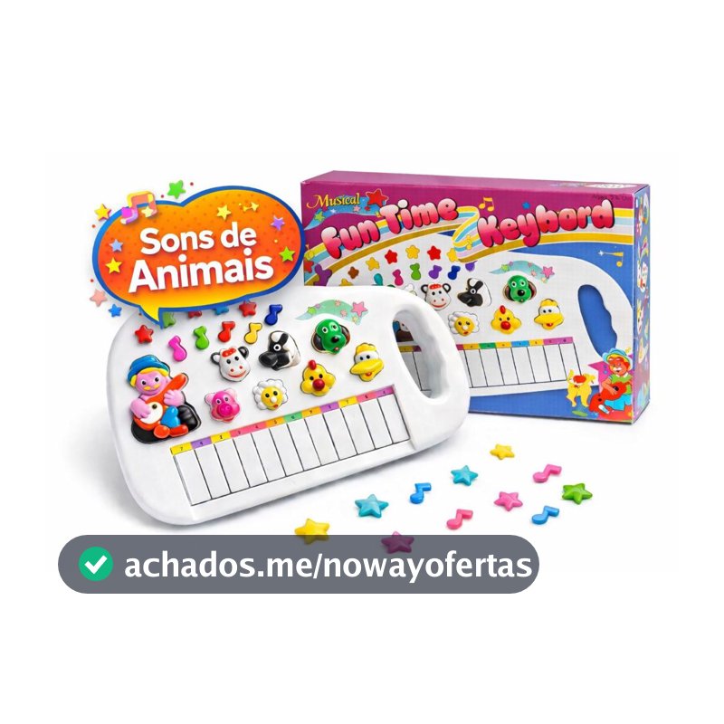 Piano Animal Fazendinha Infantil Musical Teclado Eletrônico Educativo Para Crianças