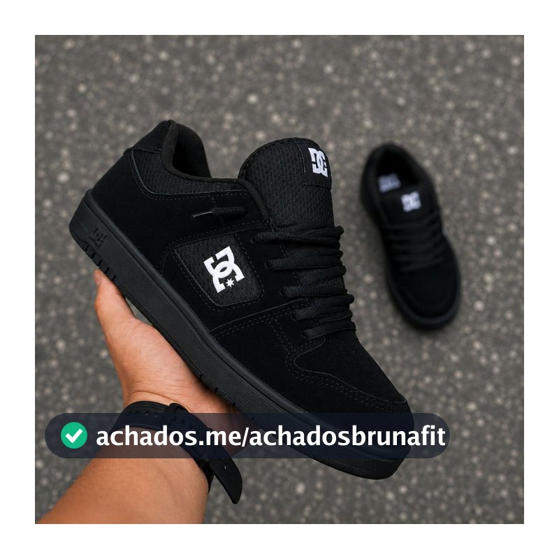 Tenis casual masculino e feminino skatista preto e branco