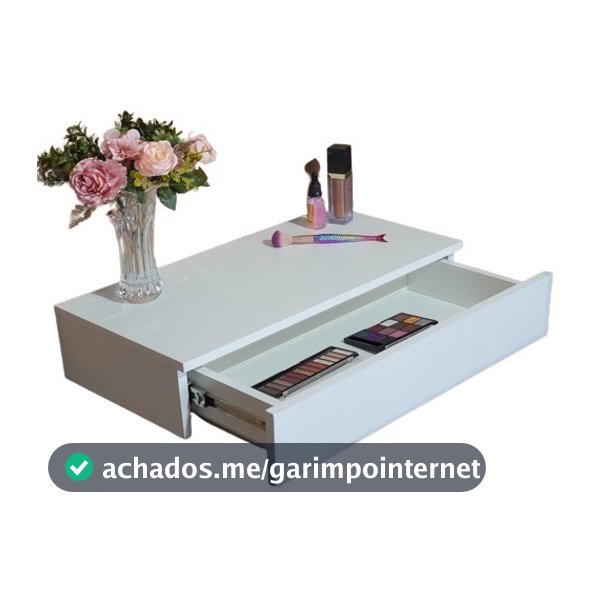Gaveta Suspensa Penteadeira 60cm Em Mdf E Trilho Telescópico