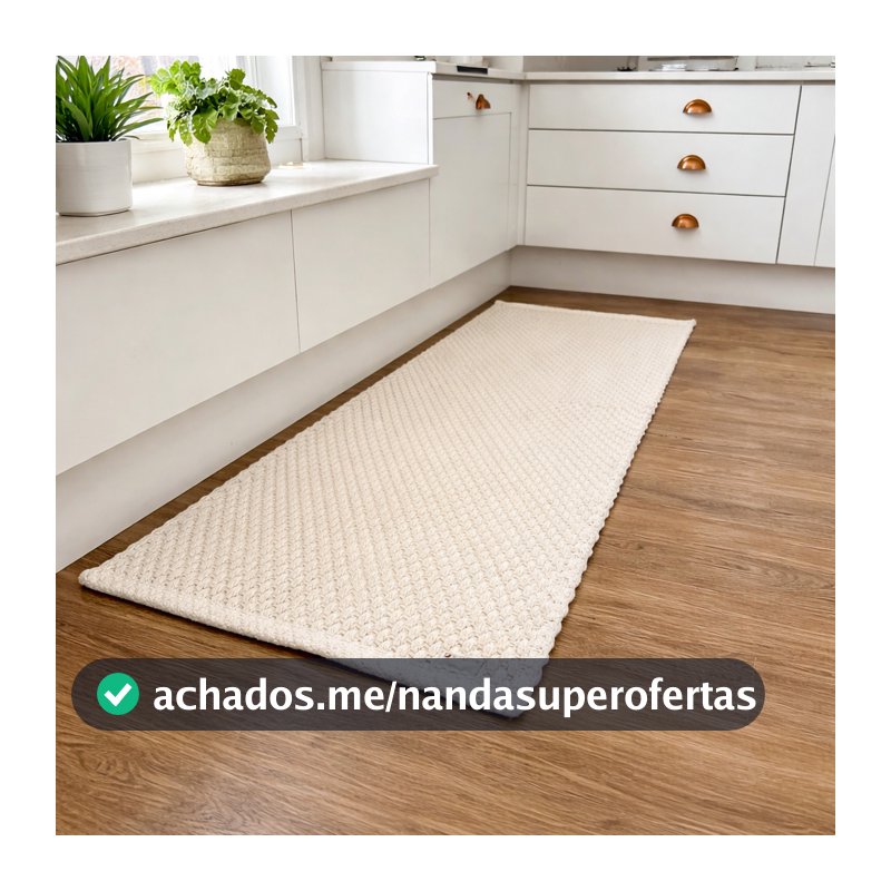 Passadeira  Boho De Algodão 0,47m X 1,40m Tapete