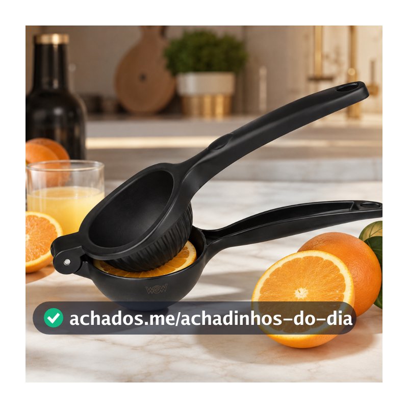 Espremedor De Limão Profissional Preto