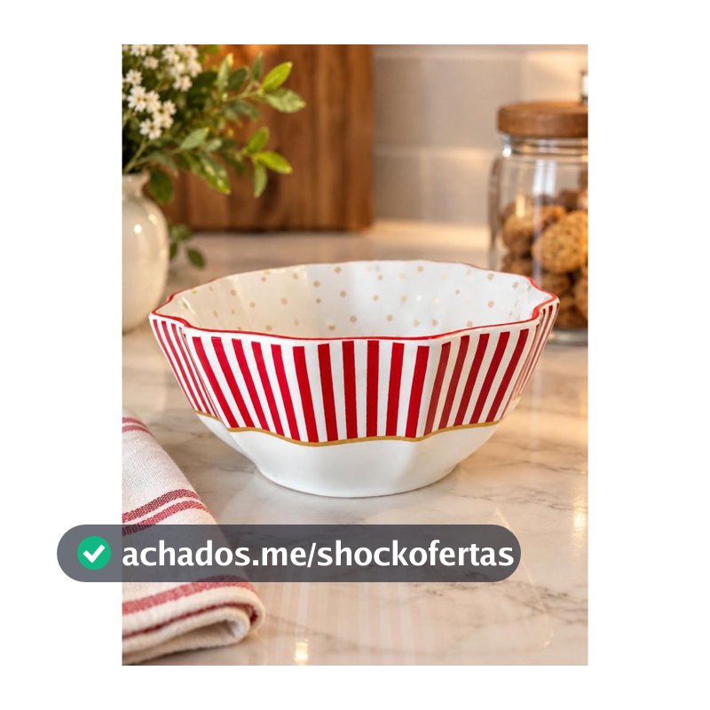 UNIDADE BOWL C/ FILETE CHRISTMAS CHARM SCALLA