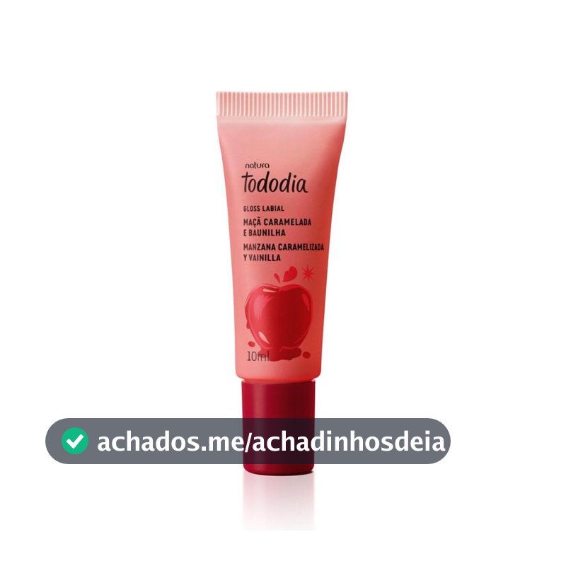 Gloss Labial Natura Tododia Maçã Caramelada e Baunilha 10 ml