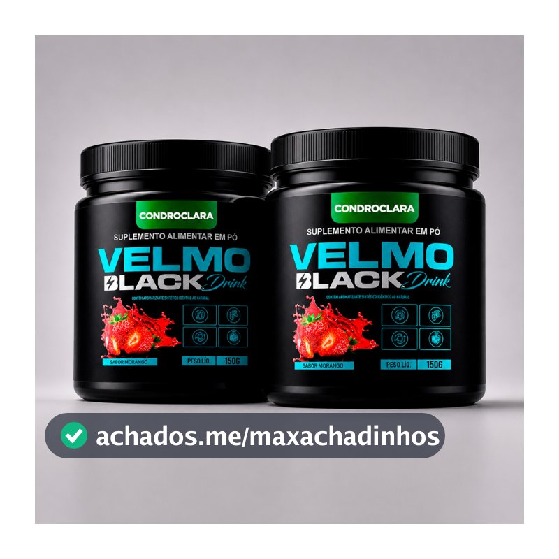 Kit 2 Velmo Black Drink Original 150g - Mais Energia E Força Compra Segura Loja Oficial Envio Imediato