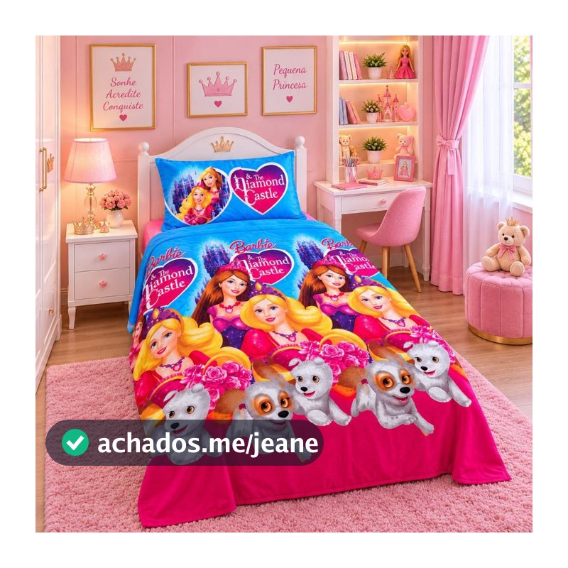 Jogo de Lençol Cama Infantil Estampado 1,50m x 2,25m – Temático, Colorido e Super Confortável