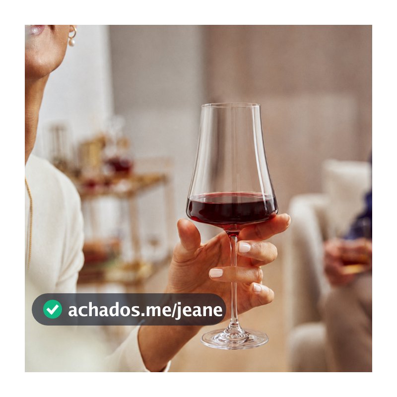 Jogo de taças de cristal Xtra para vinho 560 ml 06 peças