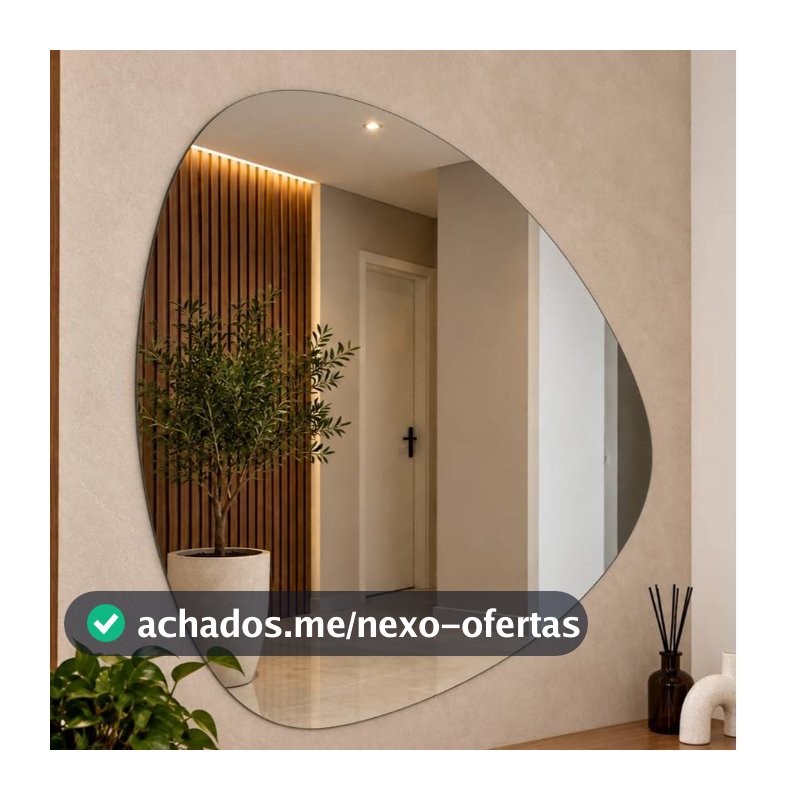 Espelho Organico Abstrato Tendencia em Decoração Elegante Chique Luxo Menor Preço