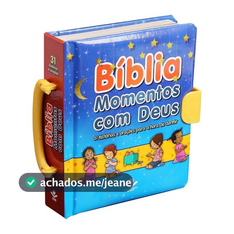 Bíblia Sagrada Infantil Ilustrada Alça Momentos Deus Almofadada Devocional Bebê Crianças TNL